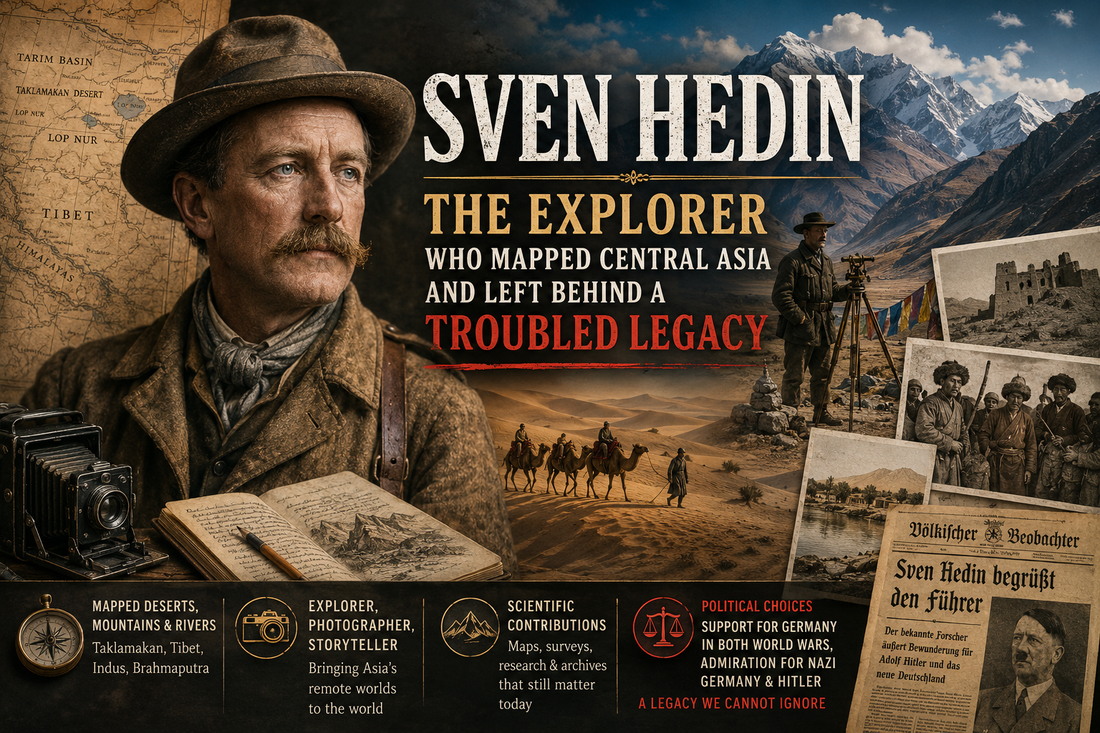 Sven Hedin: The Explorer Who Mapped Central Asia and Left Behind a Troubled Legacy