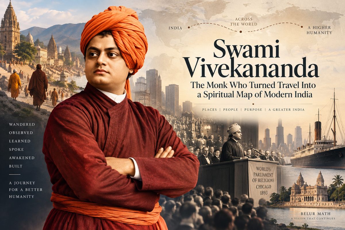 Swami Vivekananda: The Monk Who Turned Travel Into a Spiritual Map of Modern India