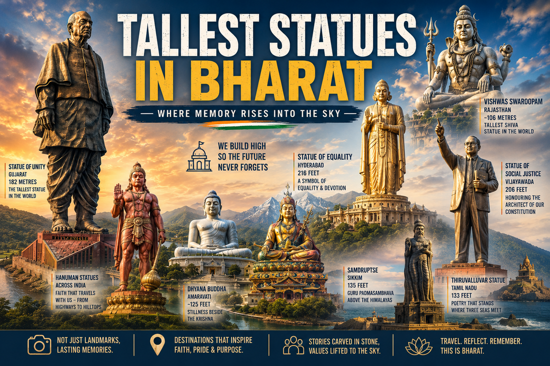 Tallest Statues in Bharat - Where Memory Rises Into the Sky