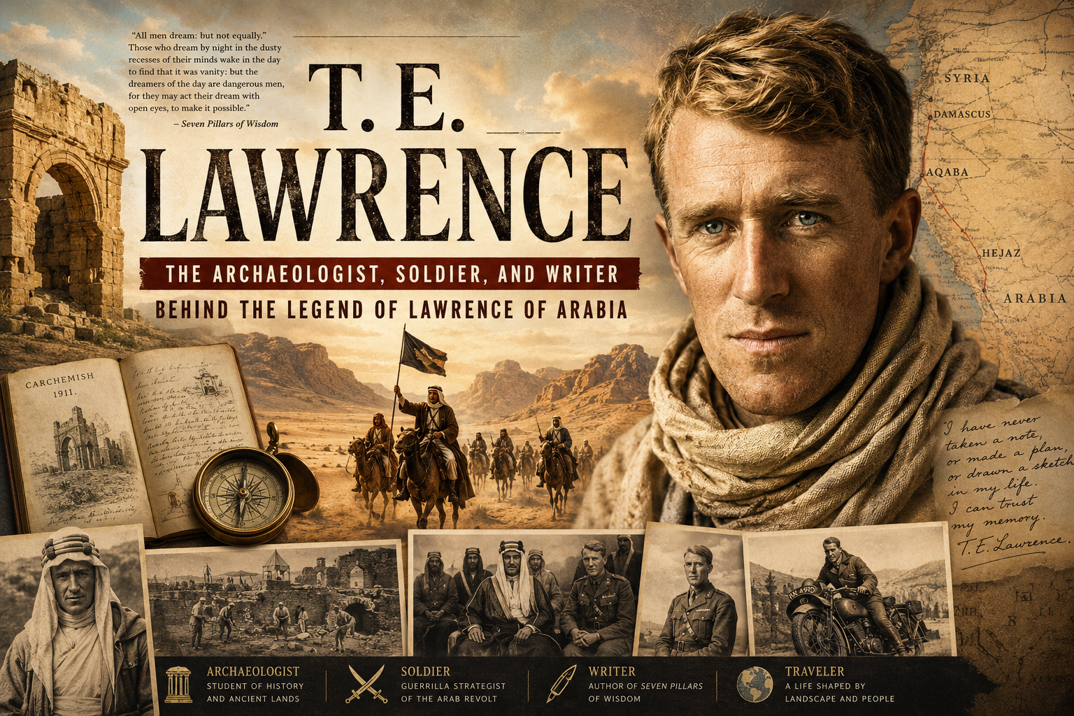 T. E. Lawrence: The Archaeologist, Soldier, and Writer Behind the Legend of Lawrence of Arabia