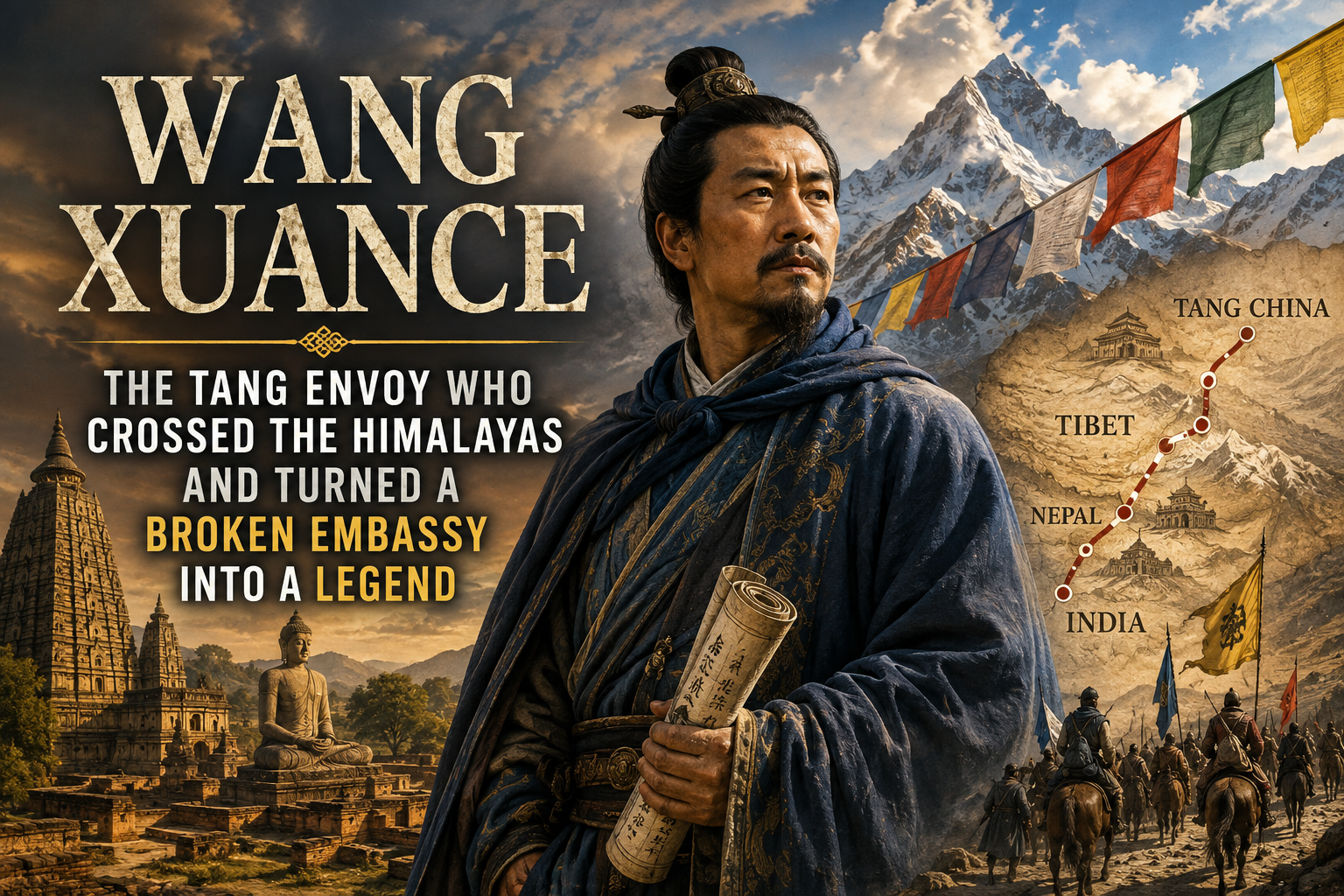 Wang Xuance: The Tang Envoy Who Crossed the Himalayas and Turned a Broken Embassy Into a Legend