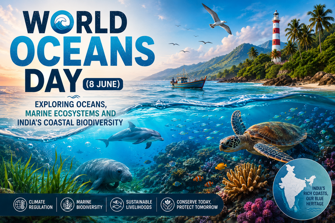 World Oceans Day (8 June): Exploring Oceans, Marine Ecosystems and India's Coastal Biodiversity