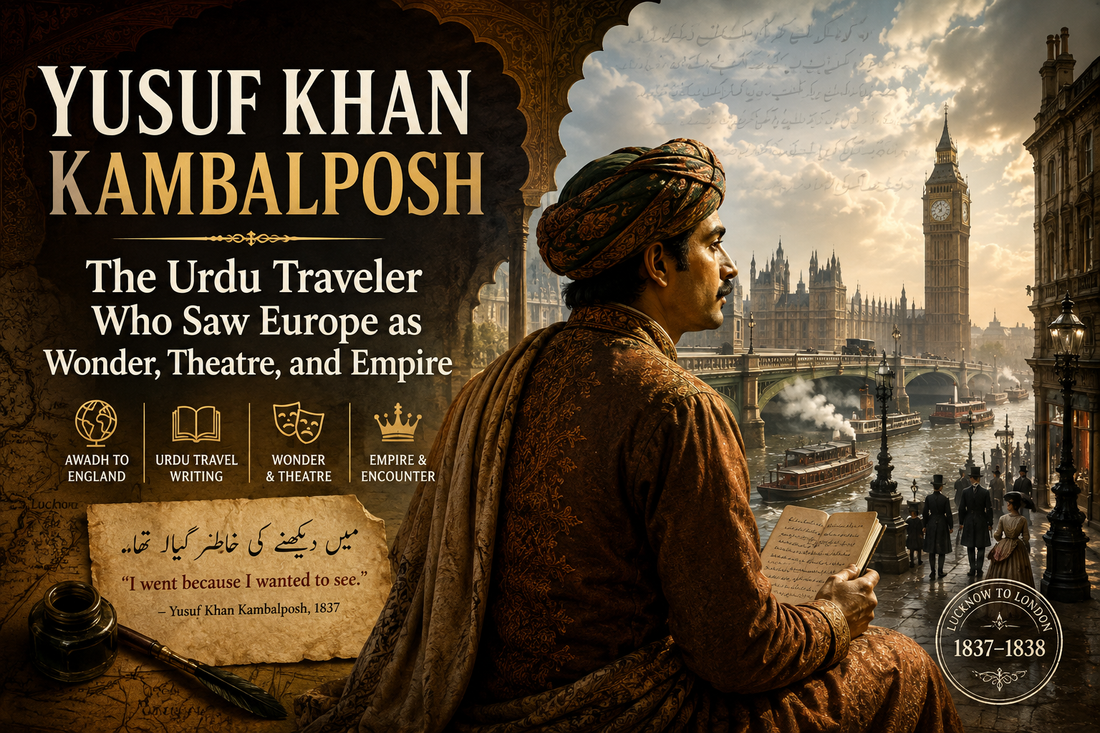 Yusuf Khan Kambalposh: The Urdu Traveler Who Saw Europe as Wonder, Theatre, and Empire