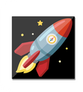 Adventurous Rocket Magnet