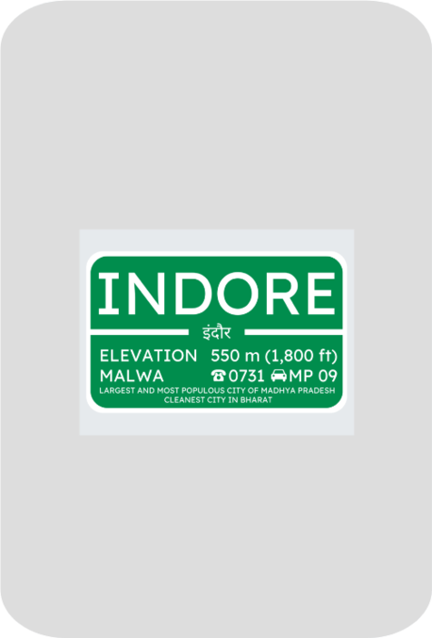 Indore Signboard Sticker