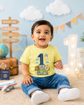 One Little Traveller - Age 1 Birthday T-shirt