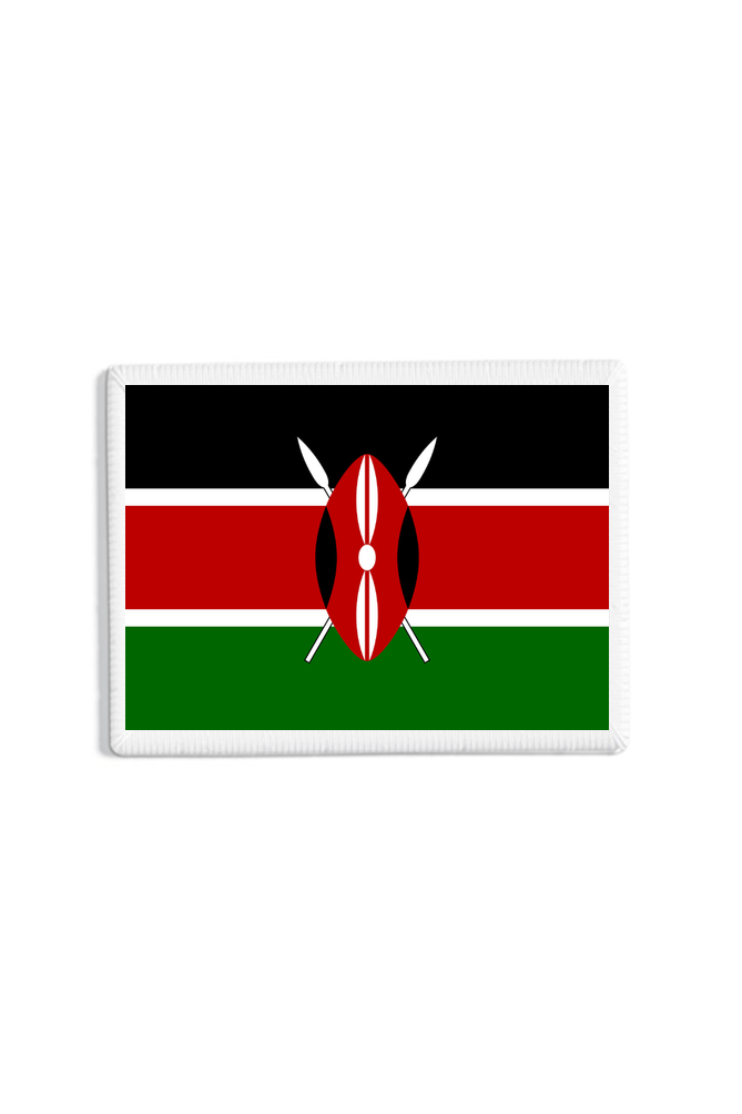 Kenya Flag Patch White