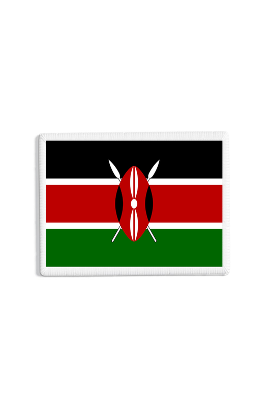 Kenya Flag Patch White