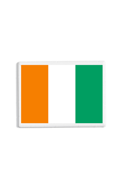 Ivory Coast Flag Patch White