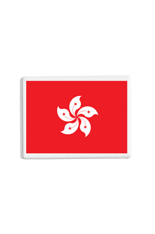 Hong Kong Flag Patch White