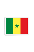 Senegal Flag Patch White