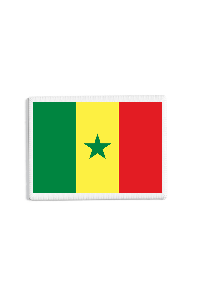 Senegal Flag Patch White