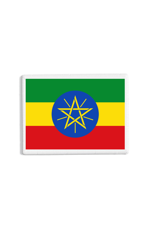Ethiopia Flag Patch White