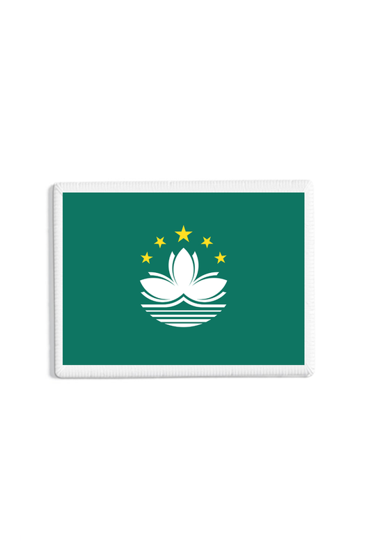 Macau Flag Patch White