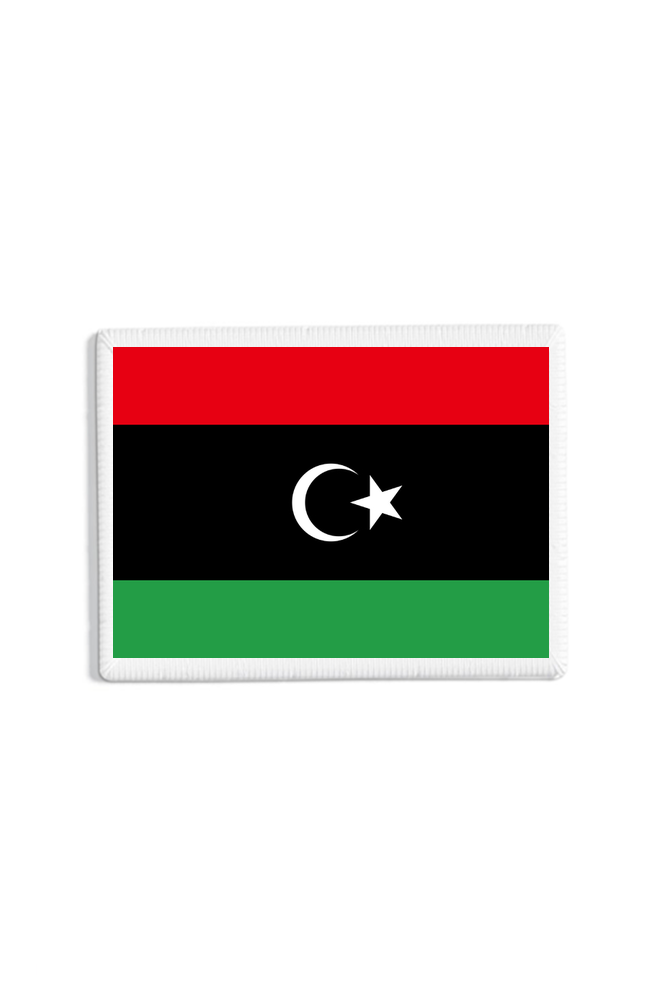 Libya Flag Patch White