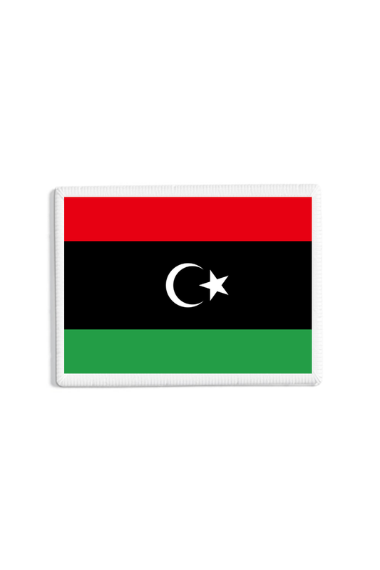 Libya Flag Patch White
