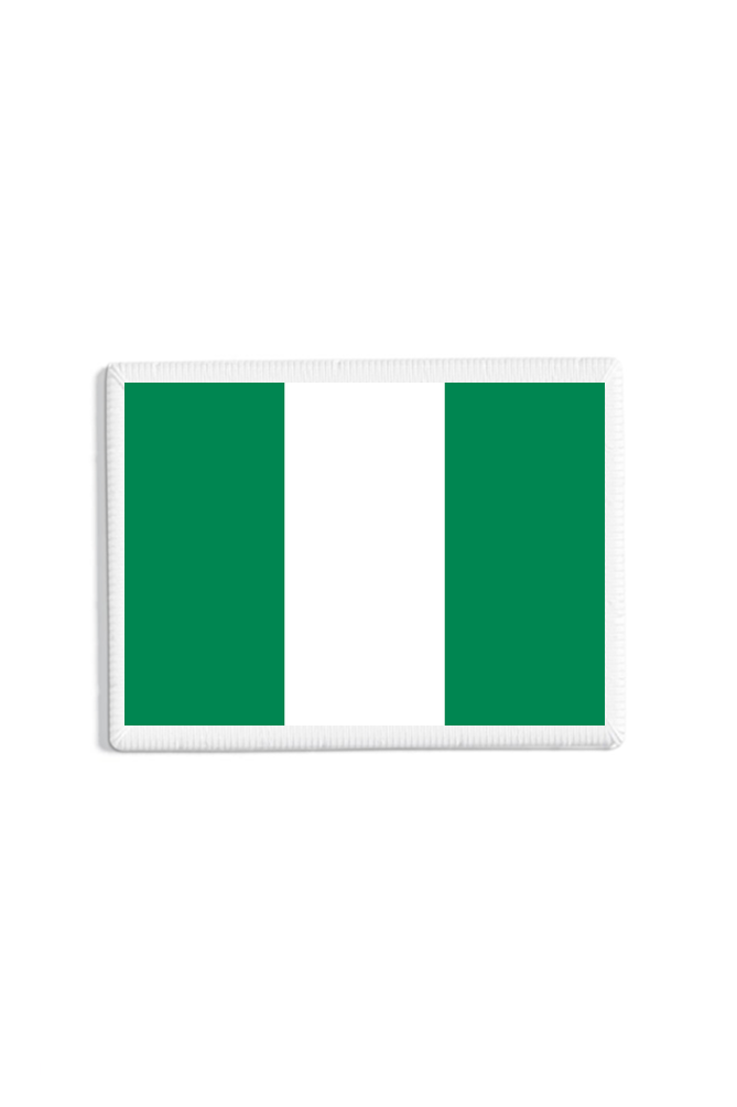 Nigeria Flag Patch White