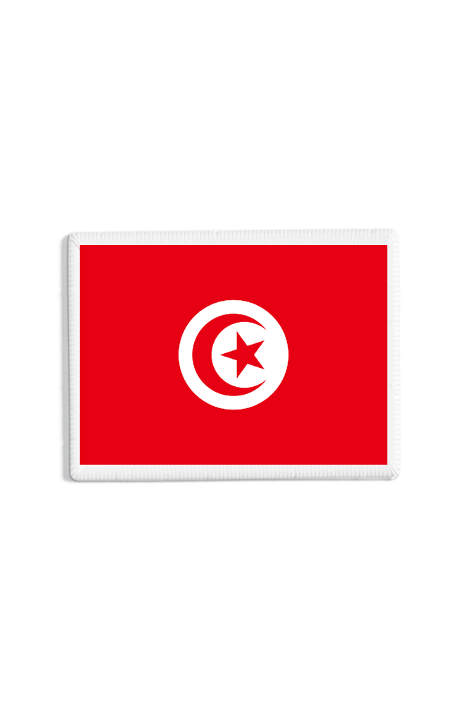 Tunisia Flag Patch White
