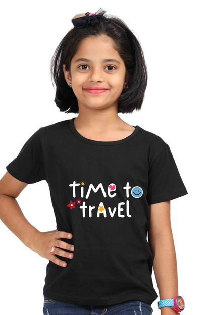 Time to Travel Girl's Top