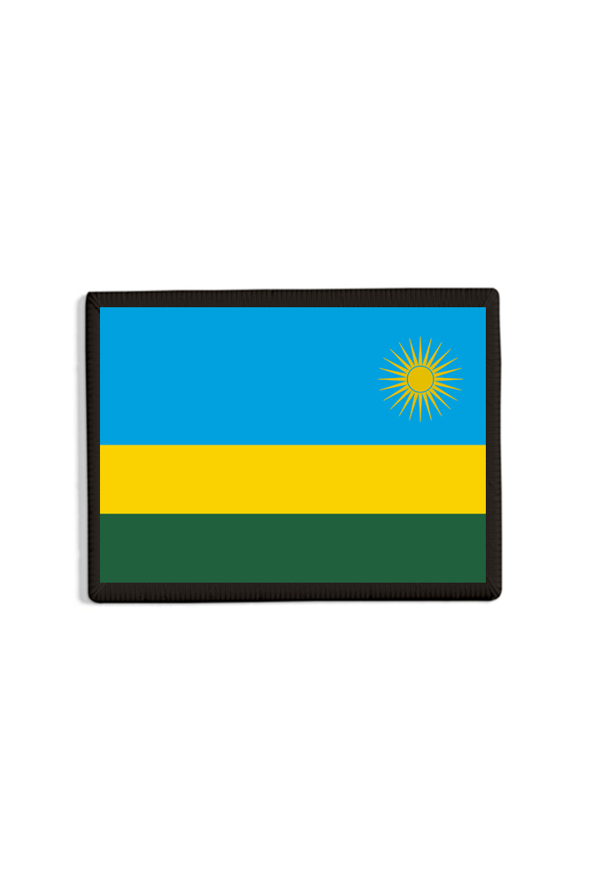 Rwanda Flag Patch Black