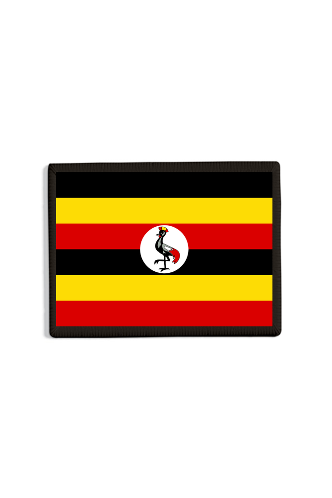 Uganda Flag Patch Black
