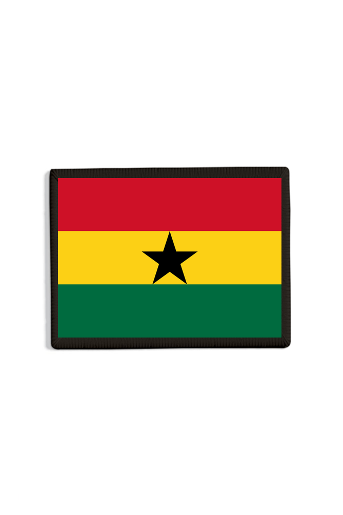Ghana Flag Patch Black