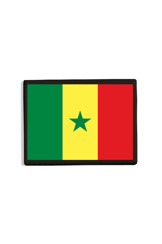 Senegal Flag Patch Black