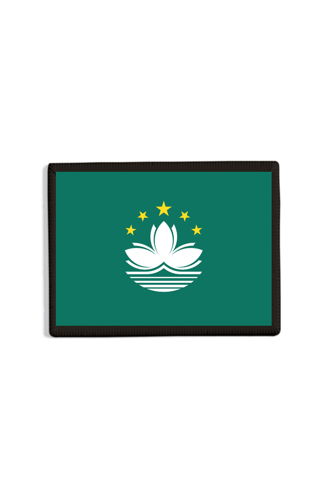 Macau Flag Patch Black