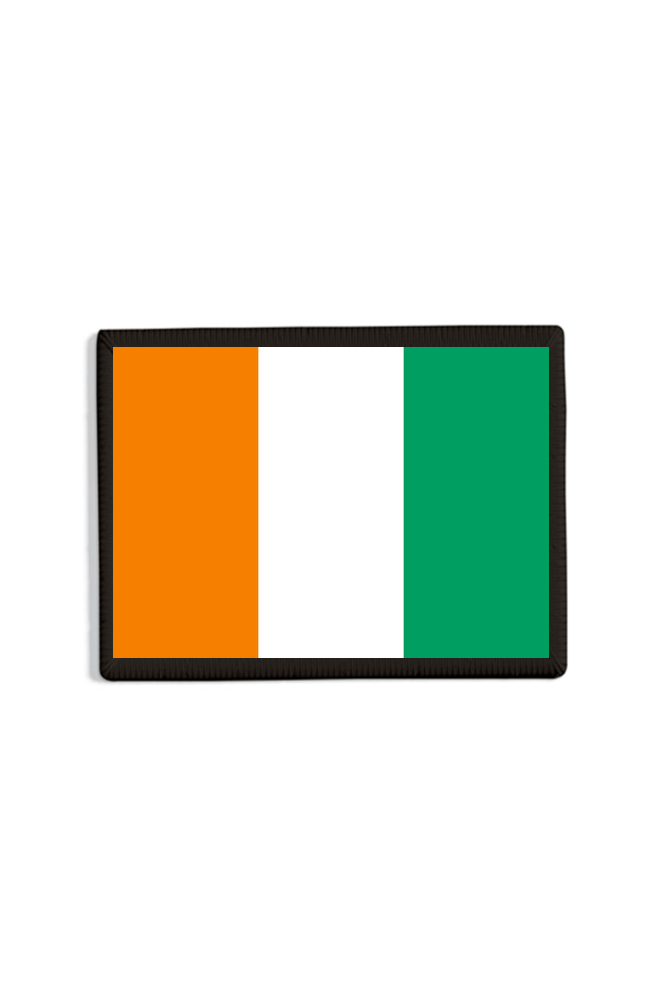 Ivory Coast Flag Patch Black
