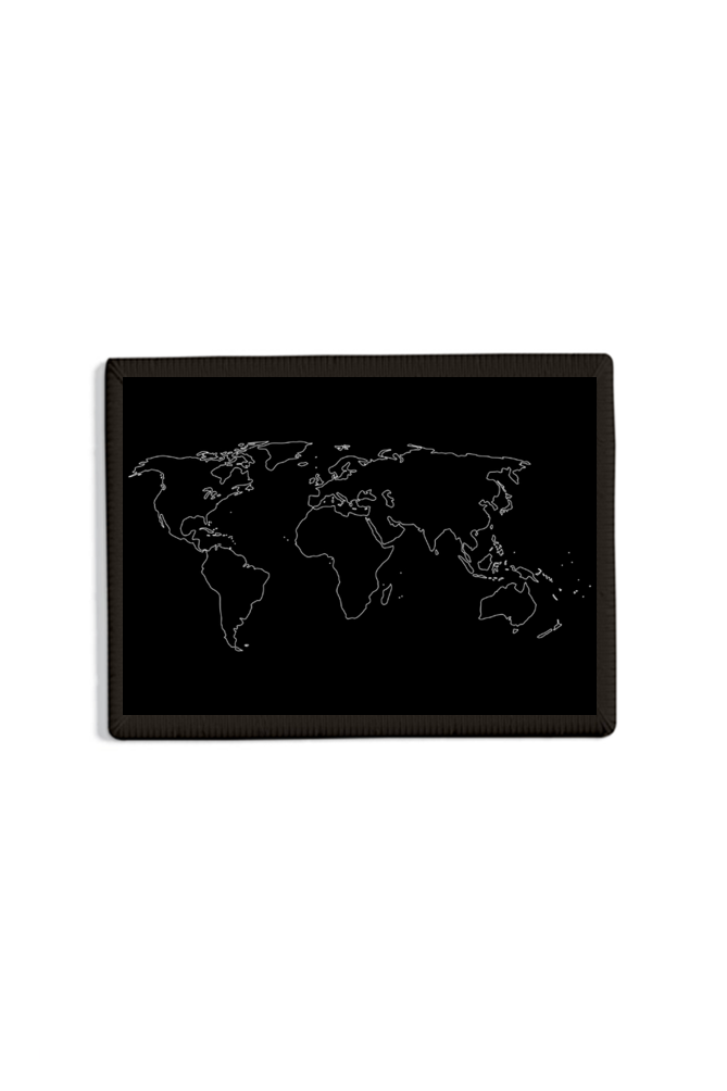 World Map Patch // Black