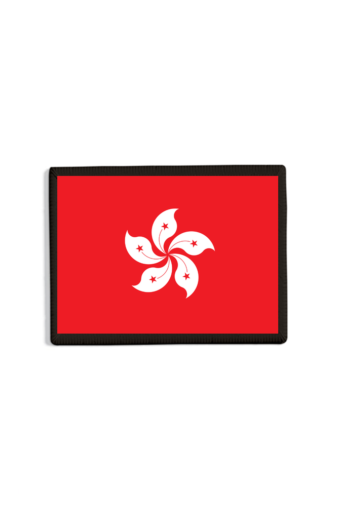 Hong Kong Flag Patch Black