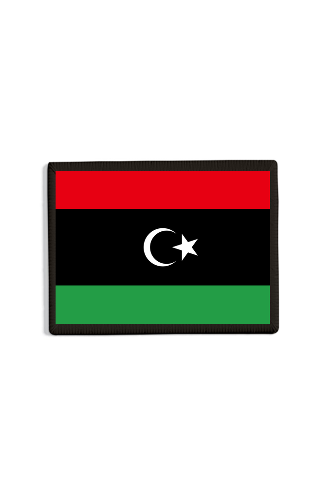 Libya Flag Patch Black