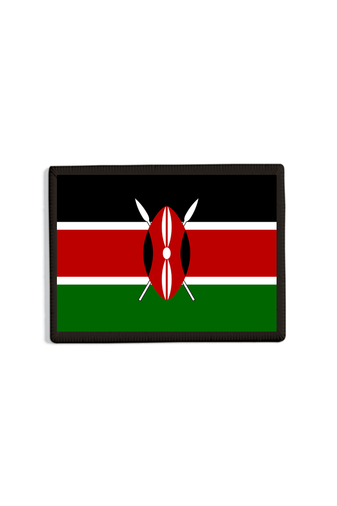 Kenya Flag Patch Black
