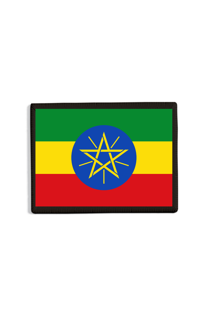 Ethiopia Flag Patch Black