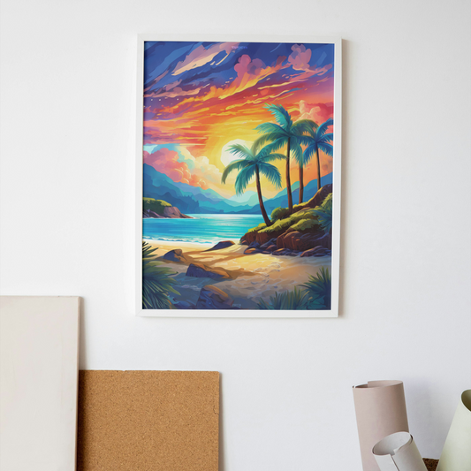 Beach Sunrise Poster