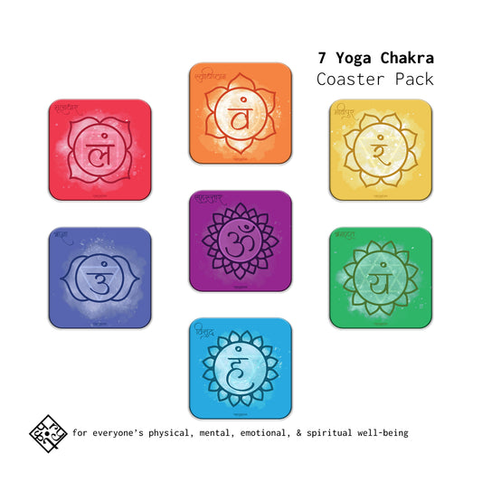 Yoga Chakra Coaster Pack