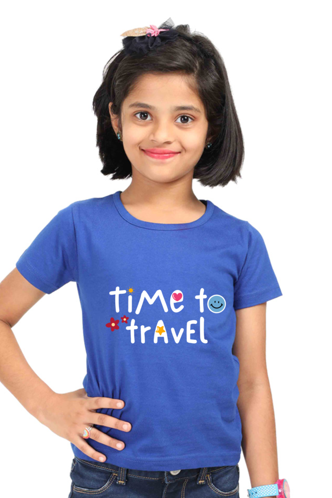 Time to Travel Girl's Top