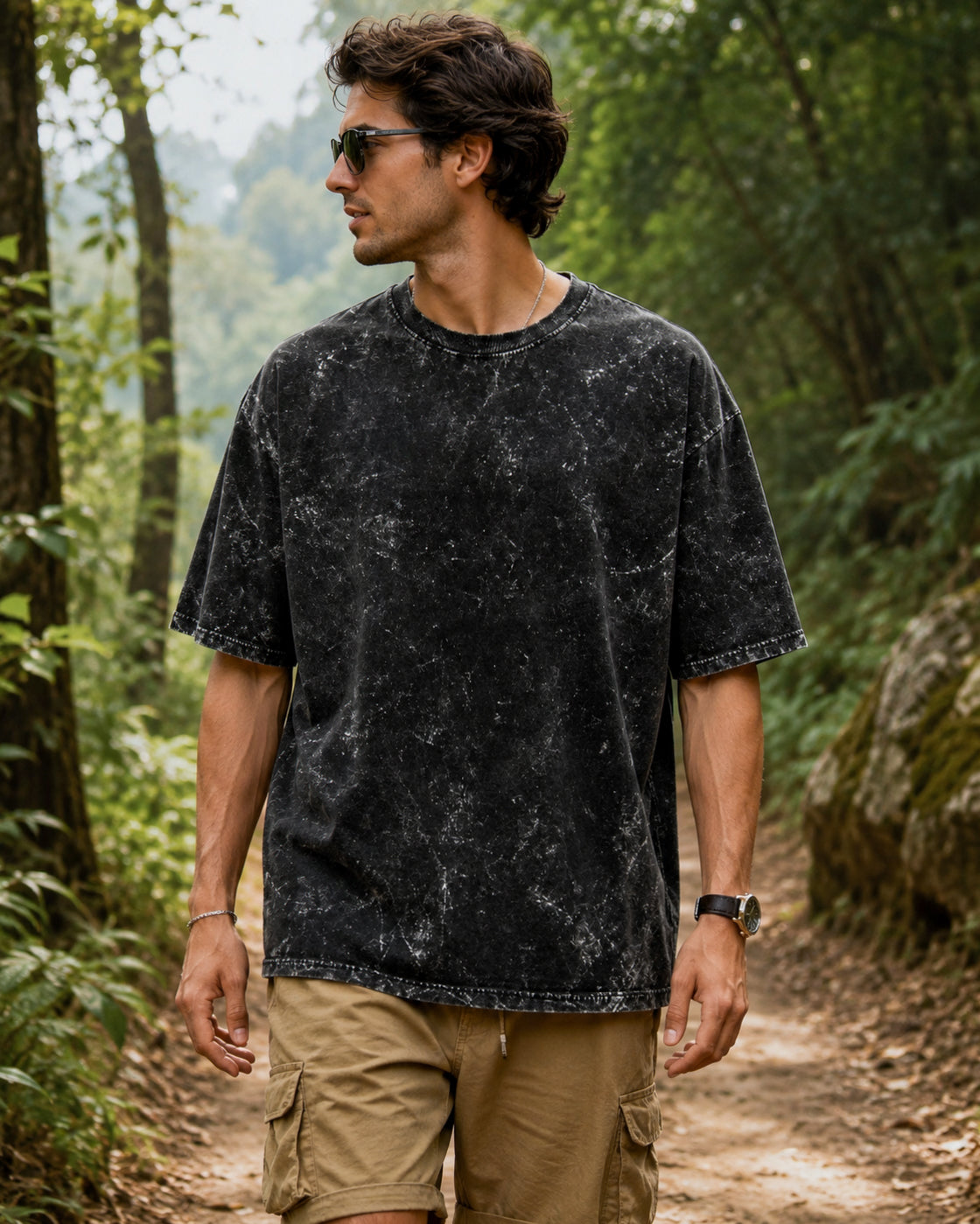 Plain Acid Wash Oversized T-shirts