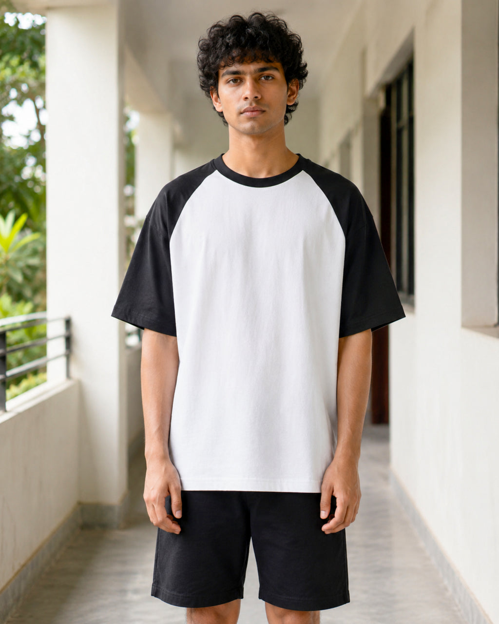 Plain Oversized Raglan T-shirt