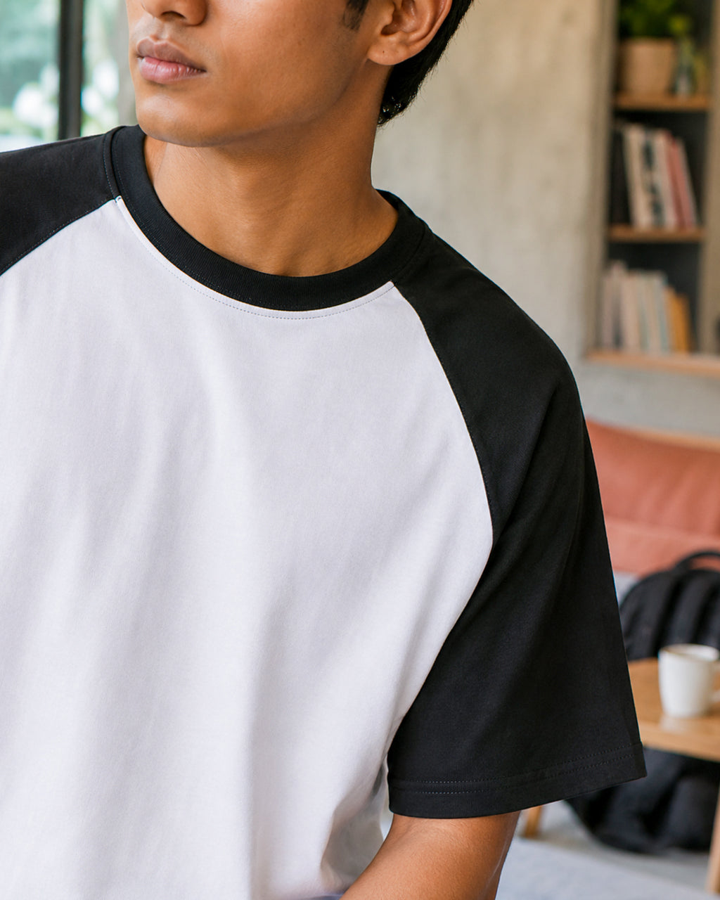 Plain Oversized Raglan T-shirt