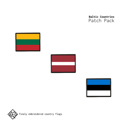 Baltic Patch - Pack of 3 Flag Patches