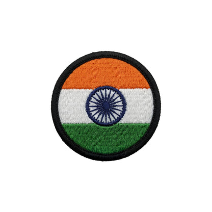 Bharat Flag Patch Round