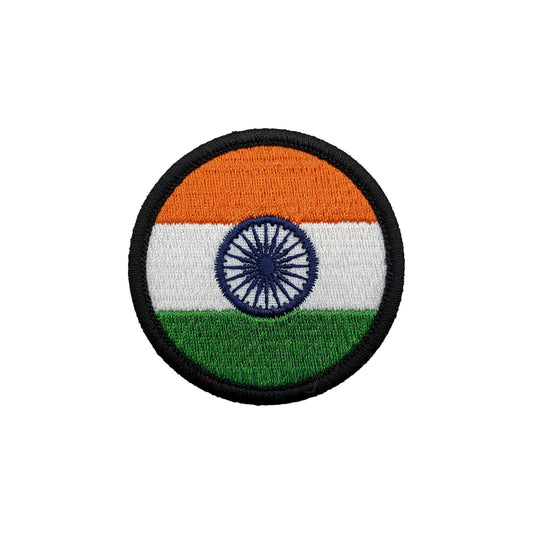 Bharat Flag Patch Round
