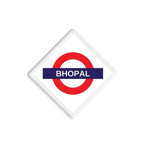 Bhopal Railway Signboard Patch