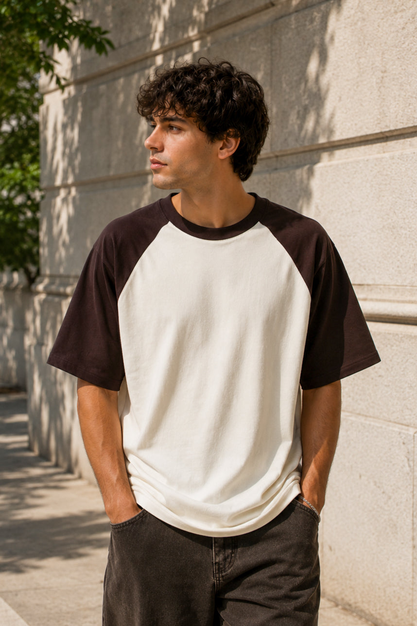 Plain Oversized Raglan T-shirt