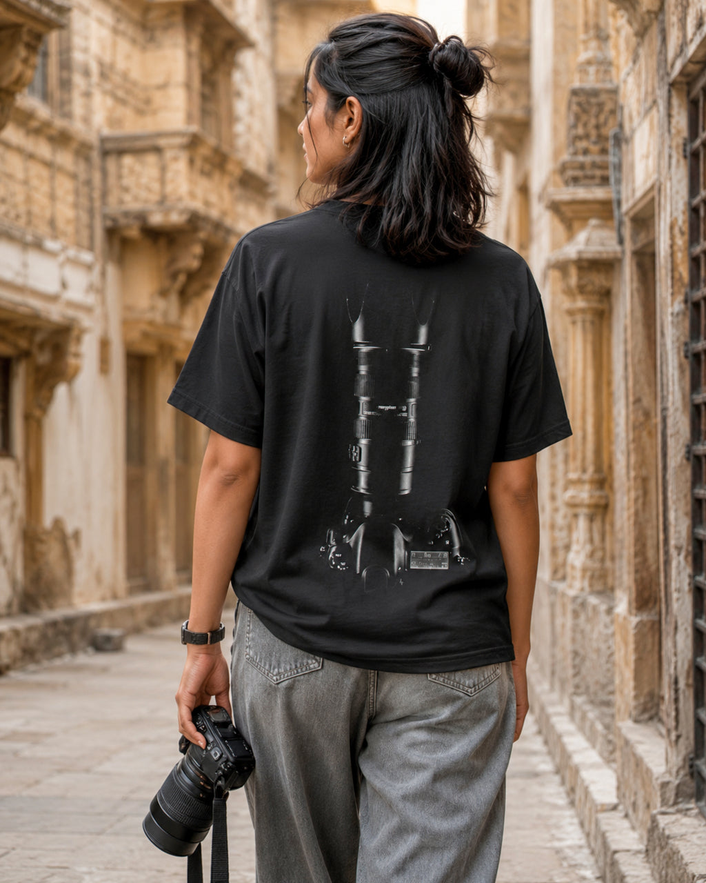 Camera in the Shadows - Photography T-shirt