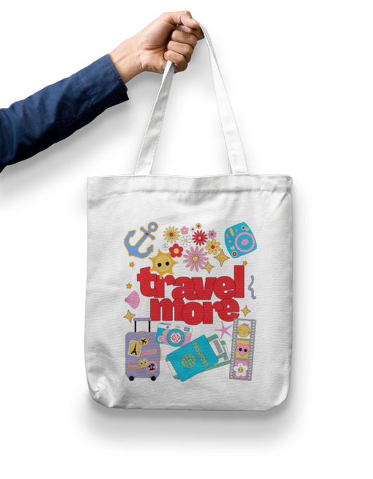 Cute Travel More Zipper Tote Bag
