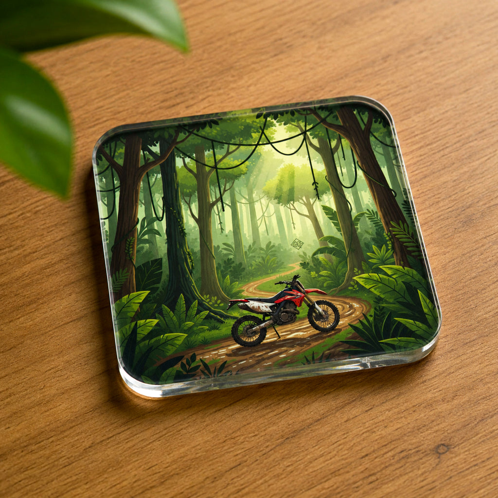 Dirt Bike in Forest Coaster
