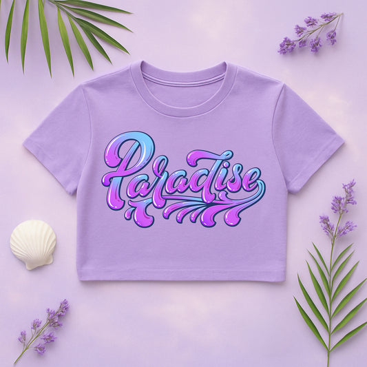 Purple Haze Paradise Crop Top