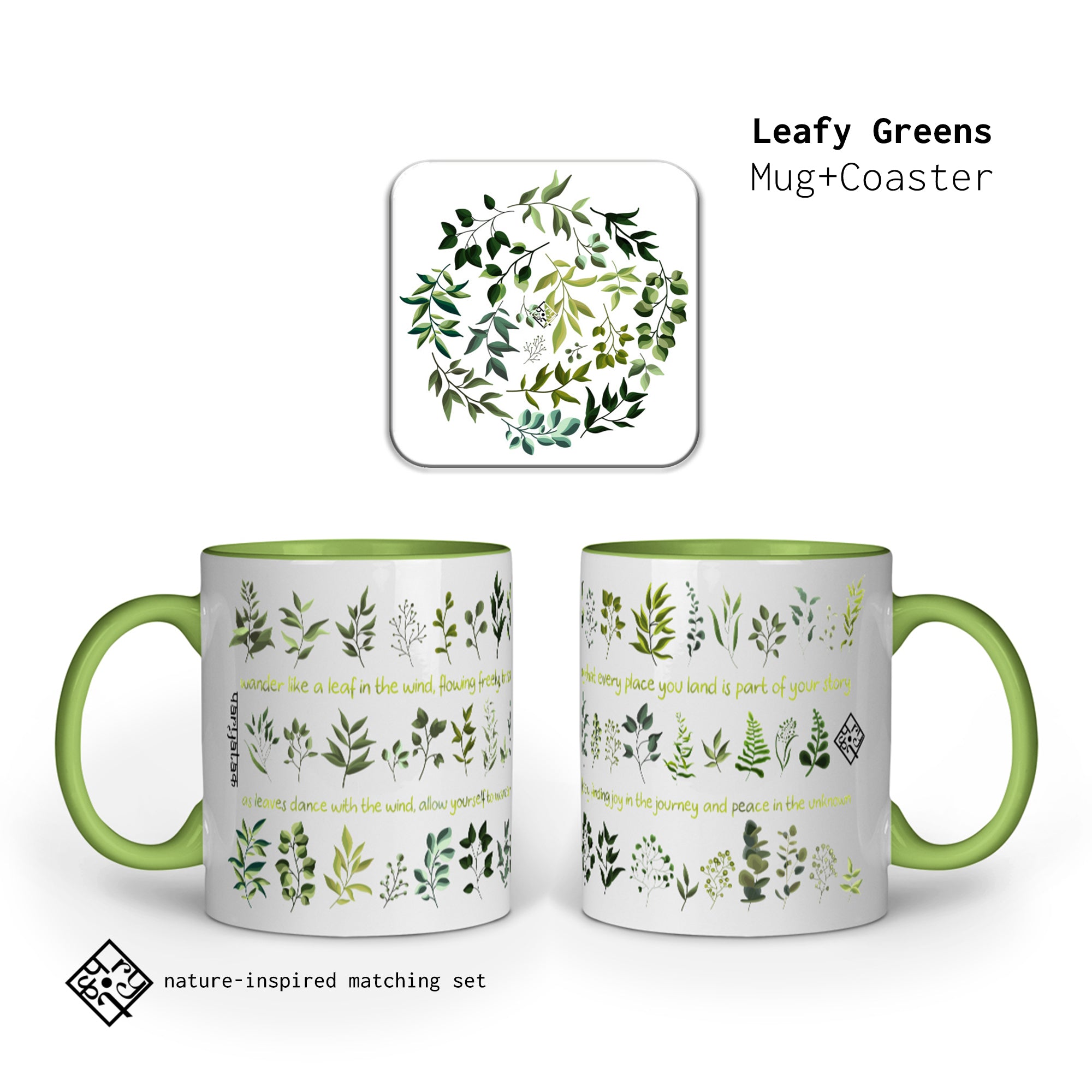 Leafy Greens Mug + Coaster Pack